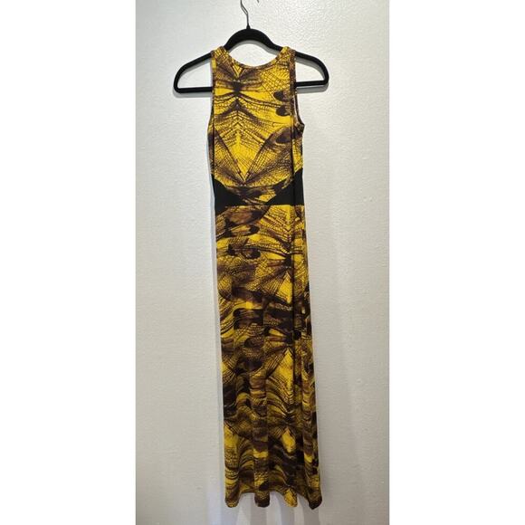 Malwee Brazil Women’s Size Medium Abstract Maxi Dress Sleeveless Tribal Boho - Picture 3 of 11